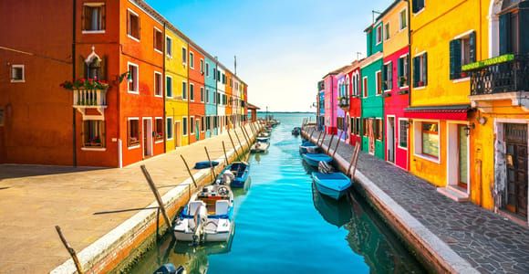 Depuis Venise : Murano & Burano visite guidée en bateau privé.