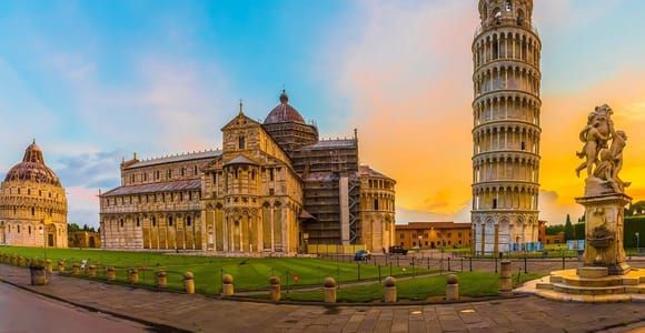 Entrada Cronometrada a la Torre Inclinada de Pisa y a la Catedral con Audio