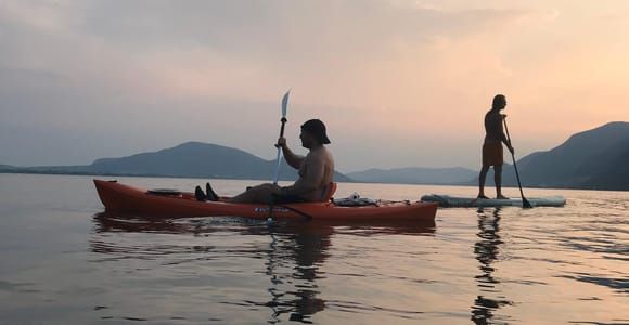 Lac d'Iseo : location de kayaks à Pilzone di Iseo