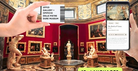 Firenze: Biglietto prioritario per gli Uffizi con l'applicazione audio Masterpieces