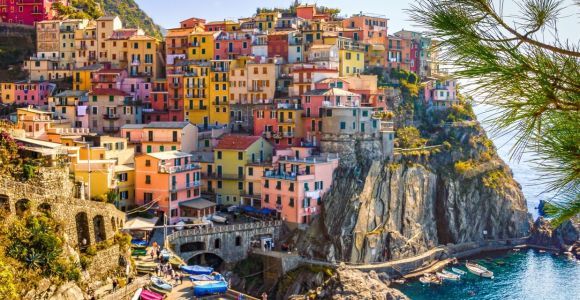 Z La Spezia: Wycieczka pociągiem do Cinque Terre z lądu