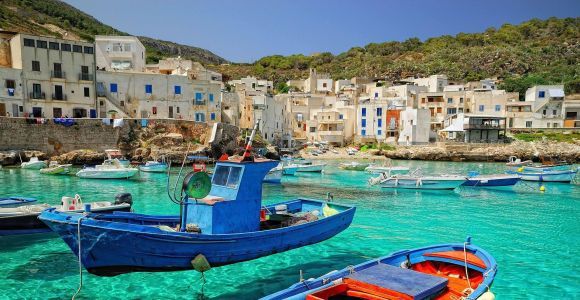 From Palermo center: Favignana and Levanzo Boat tour