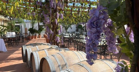 San Gimignano: Abendessen oder Mittagessen auf der Veranda und Weinverkostung