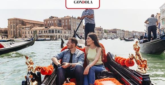 Venedig: Gondelfahrt auf dem Canal Grande mit App-Kommentar