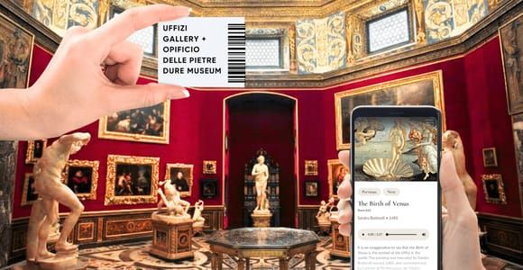 Florencja: Bilet priorytetowy Uffizi z aplikacją audio Masterpieces